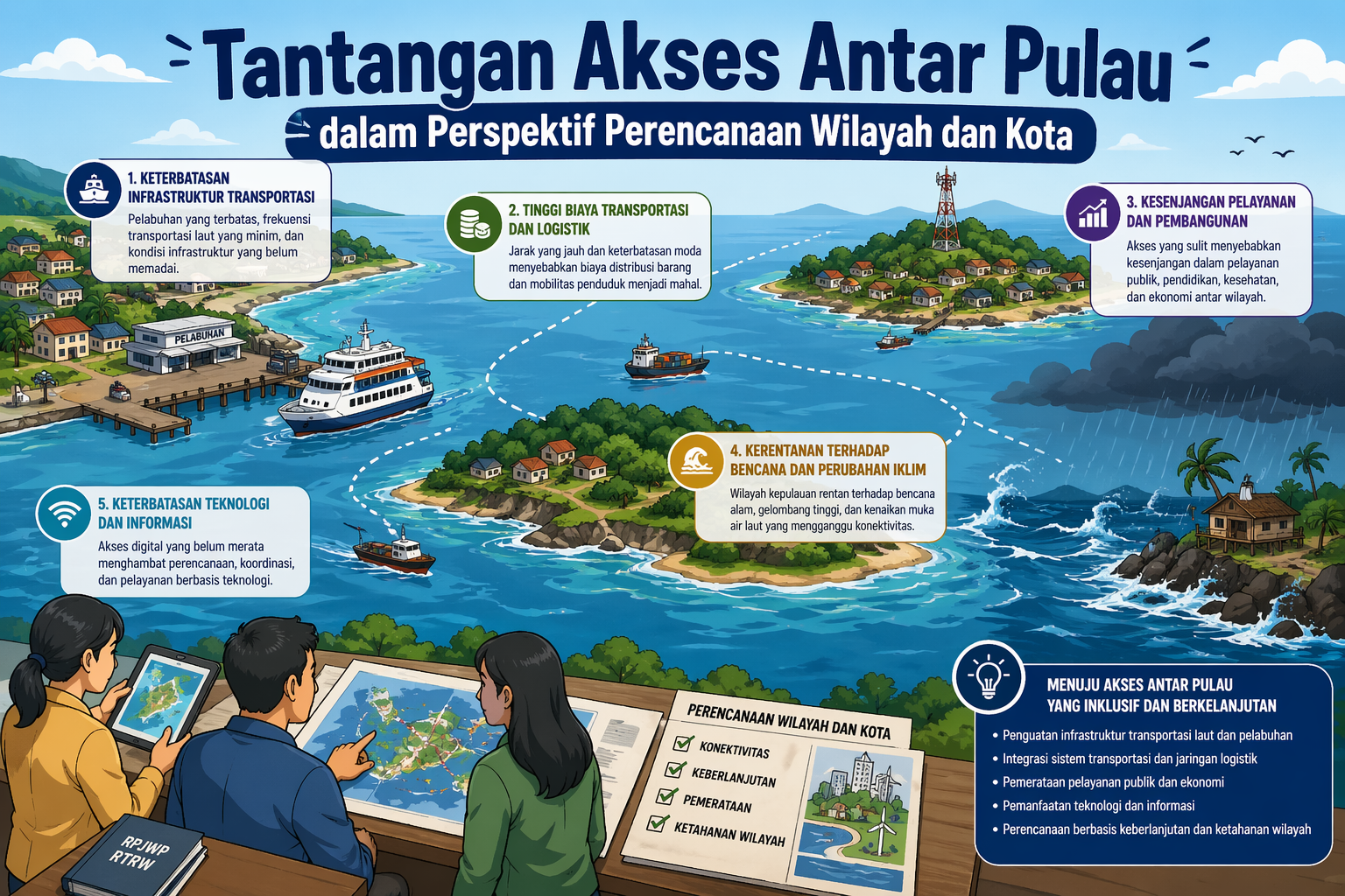 Tantangan Akses Antar Pulau dalam Perspektif Perencanaan Wilayah dan Kota