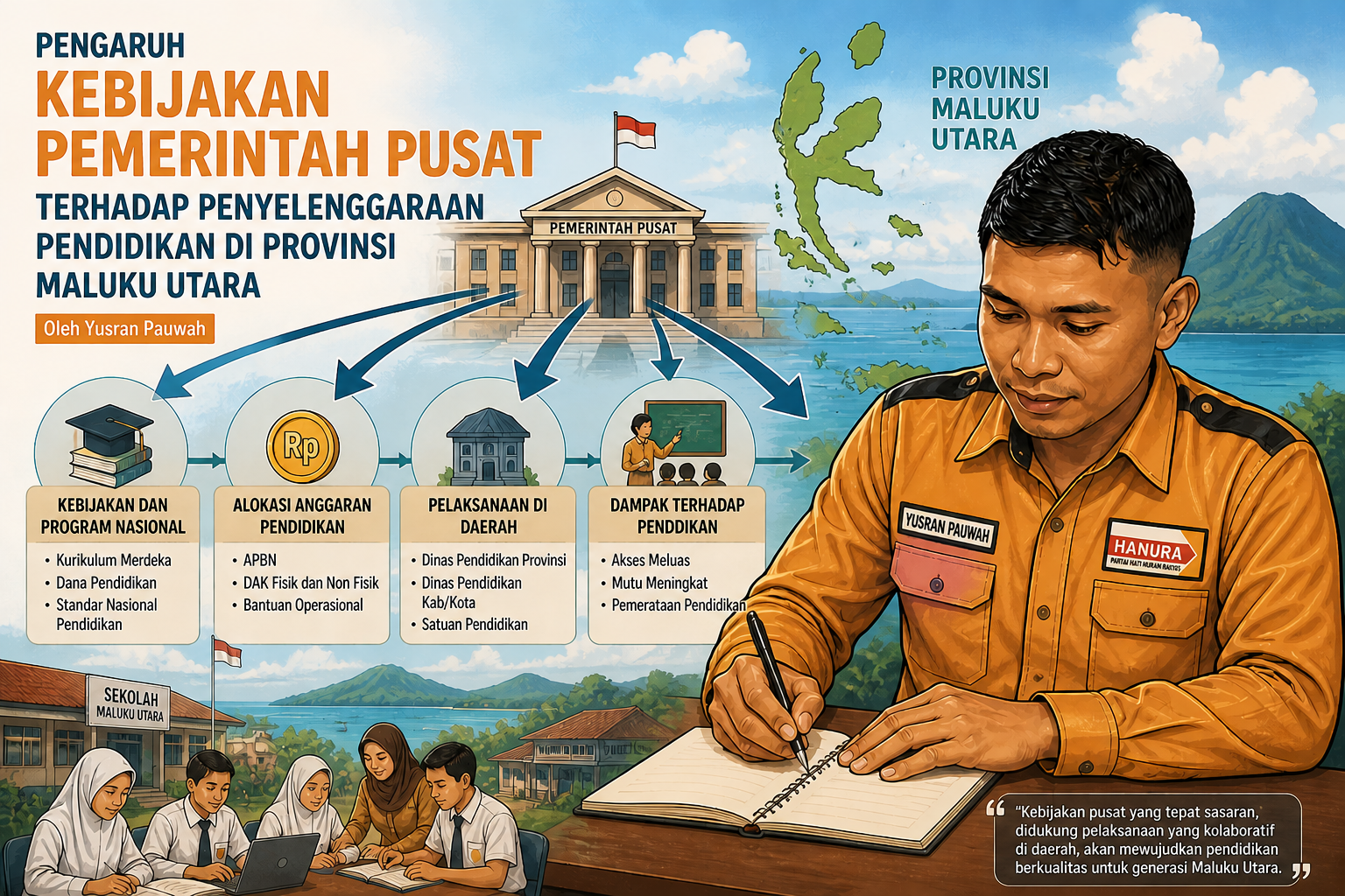 Pengaruh Kebijakan Pemerintah Pusat terhadap Penyelenggaraan Pendidikan di Provinsi Maluku Utara: Perspektif Anggaran dan Kebijakan Daerah